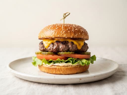 Classic Burger with fresh toppings